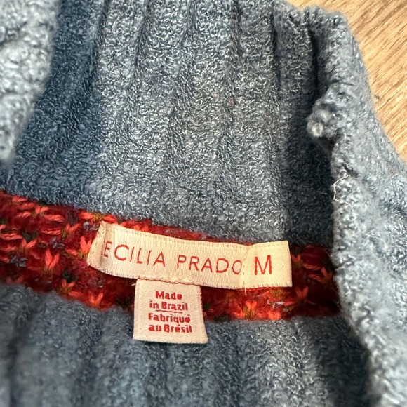 Cecilia Prado by Anthropologie Blossom Mock Neck Sweater Womens Medium Brazil - Picture 4 of 12